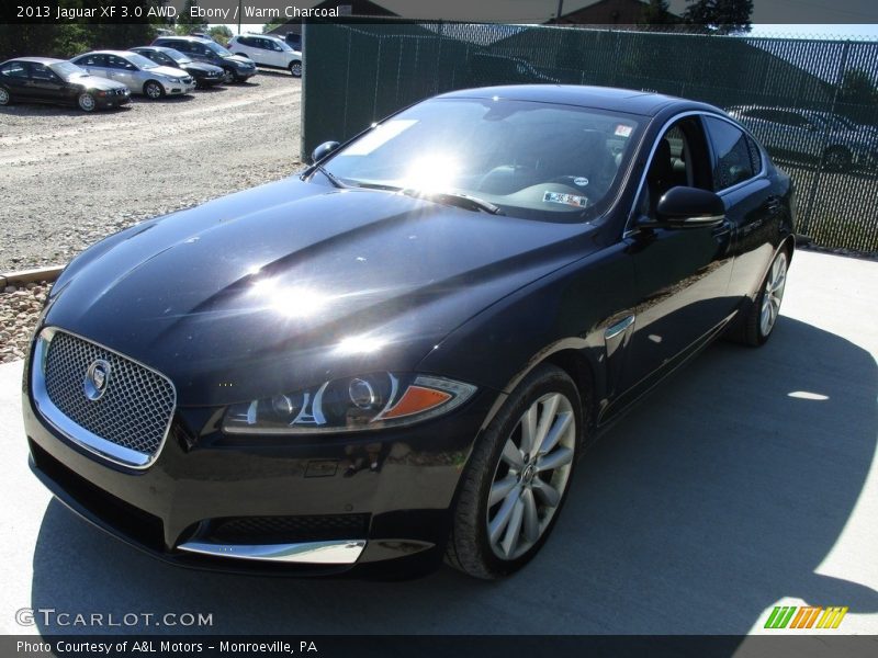 Ebony / Warm Charcoal 2013 Jaguar XF 3.0 AWD