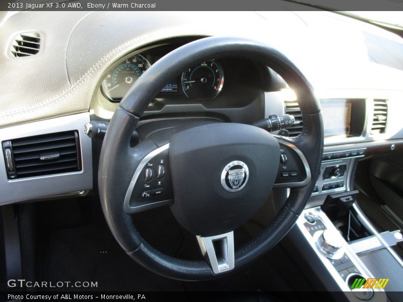 Ebony / Warm Charcoal 2013 Jaguar XF 3.0 AWD