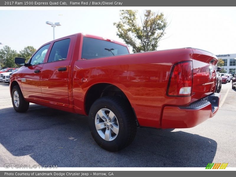 Flame Red / Black/Diesel Gray 2017 Ram 1500 Express Quad Cab