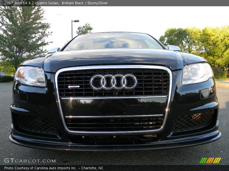 Brilliant Black / Ebony/Silver 2007 Audi S4 4.2 quattro Sedan