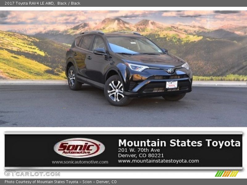 Black / Black 2017 Toyota RAV4 LE AWD
