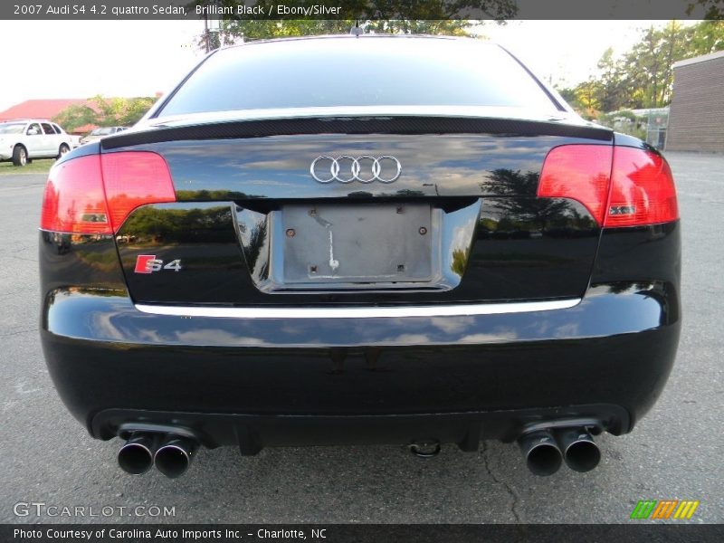 Brilliant Black / Ebony/Silver 2007 Audi S4 4.2 quattro Sedan