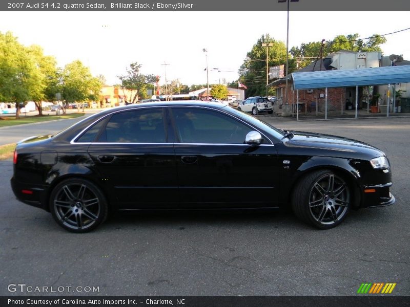 Brilliant Black / Ebony/Silver 2007 Audi S4 4.2 quattro Sedan