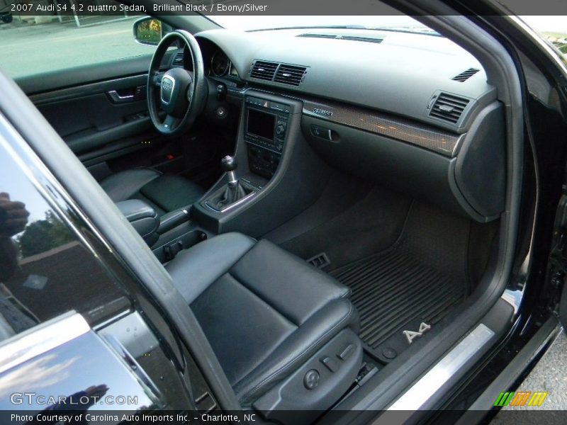 Brilliant Black / Ebony/Silver 2007 Audi S4 4.2 quattro Sedan