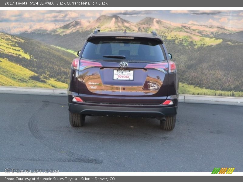 Black Current Metallic / Black 2017 Toyota RAV4 LE AWD