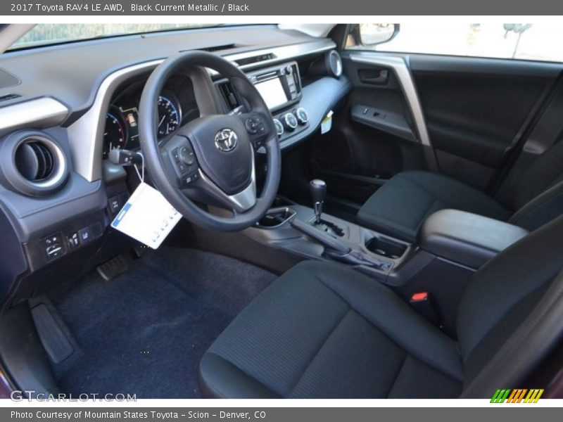 Black Current Metallic / Black 2017 Toyota RAV4 LE AWD