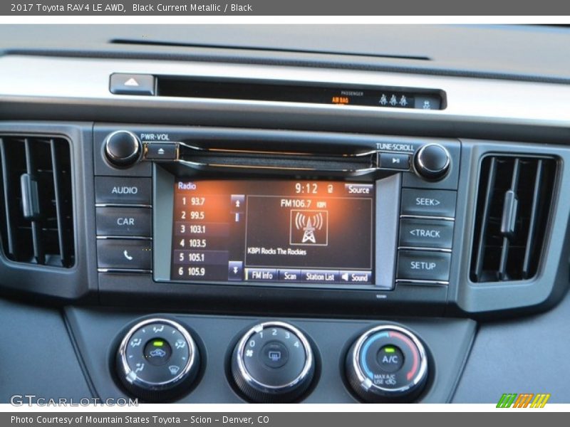 Black Current Metallic / Black 2017 Toyota RAV4 LE AWD