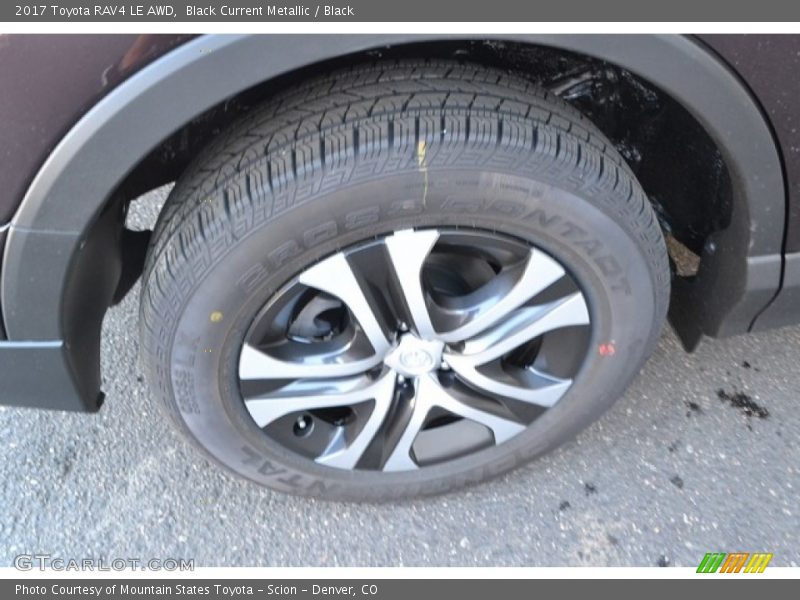 Black Current Metallic / Black 2017 Toyota RAV4 LE AWD
