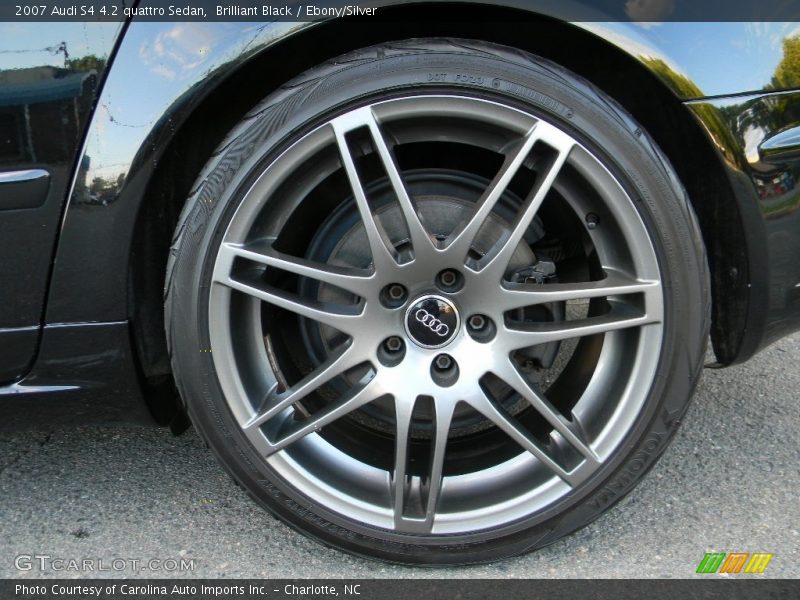 Brilliant Black / Ebony/Silver 2007 Audi S4 4.2 quattro Sedan