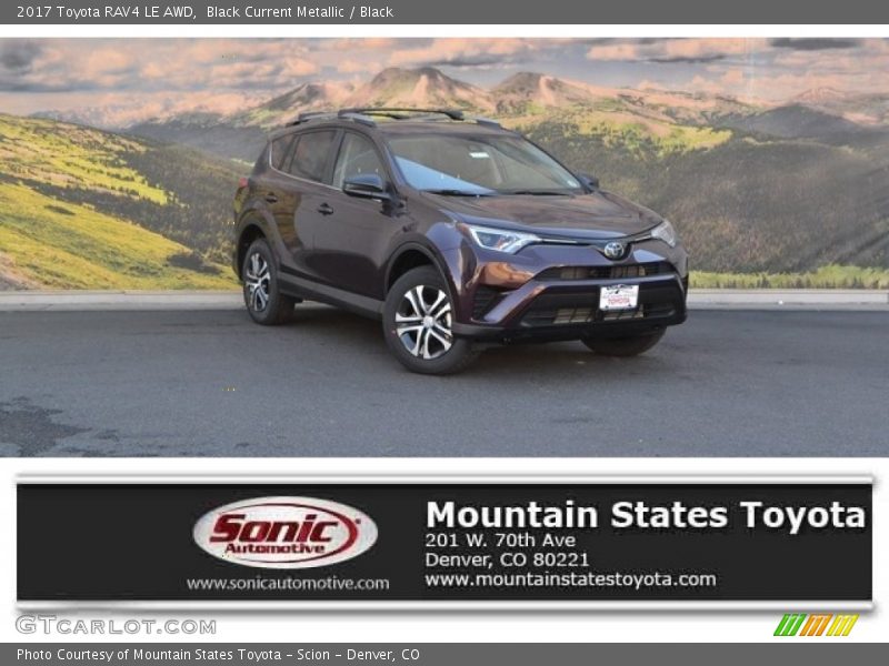 Black Current Metallic / Black 2017 Toyota RAV4 LE AWD