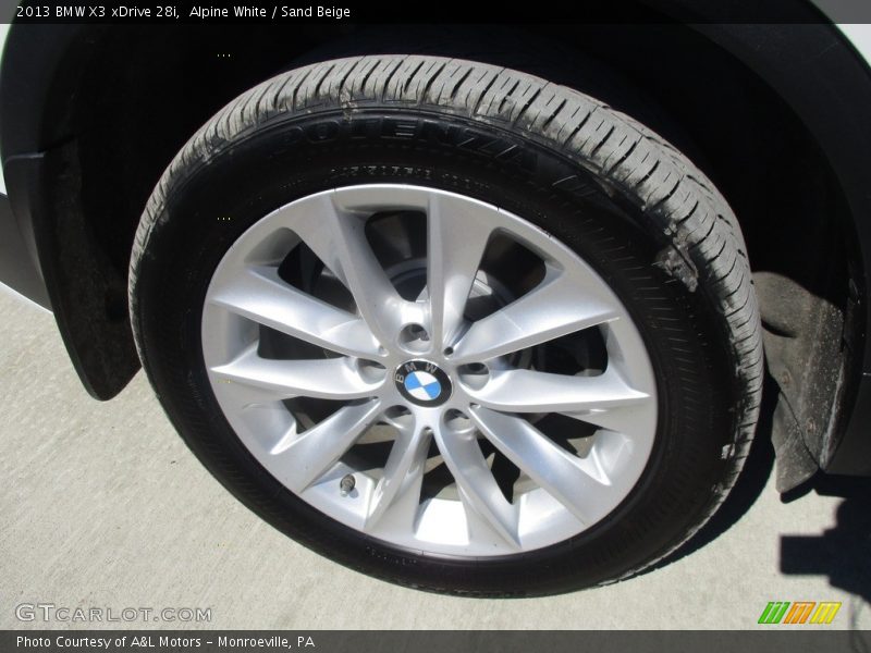 Alpine White / Sand Beige 2013 BMW X3 xDrive 28i