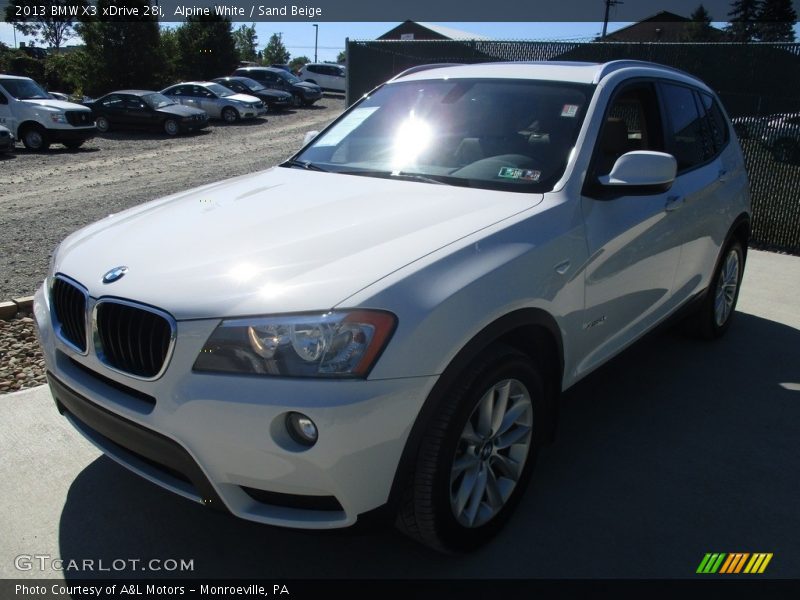 Alpine White / Sand Beige 2013 BMW X3 xDrive 28i