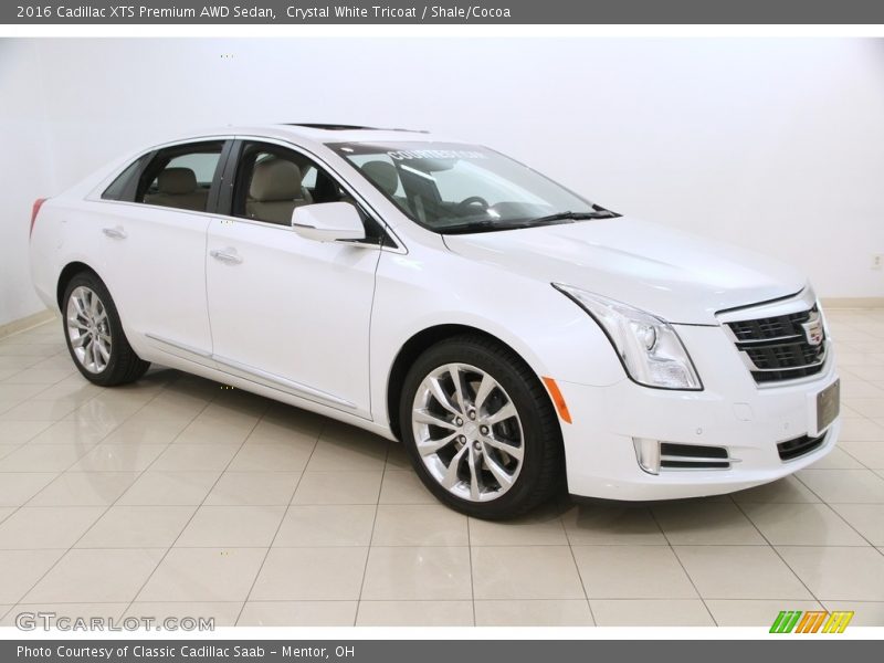 Crystal White Tricoat / Shale/Cocoa 2016 Cadillac XTS Premium AWD Sedan