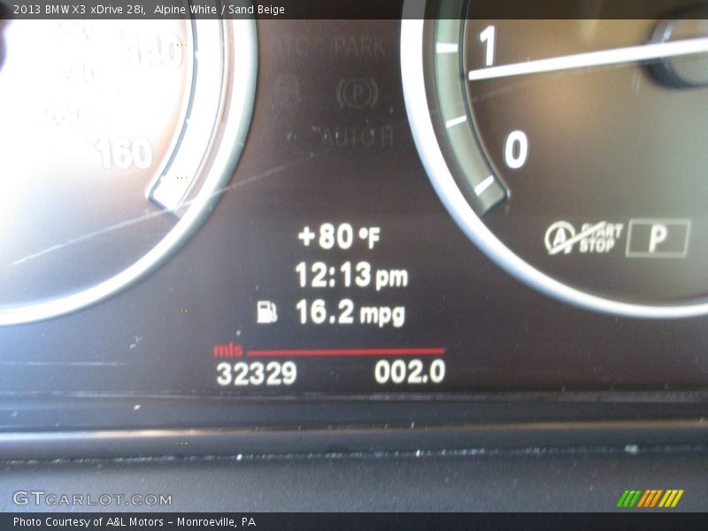 Alpine White / Sand Beige 2013 BMW X3 xDrive 28i