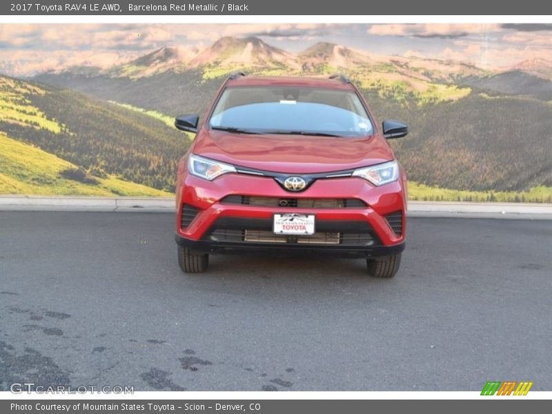 Barcelona Red Metallic / Black 2017 Toyota RAV4 LE AWD