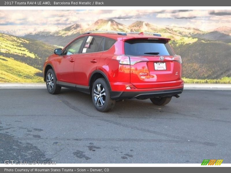 Barcelona Red Metallic / Black 2017 Toyota RAV4 LE AWD