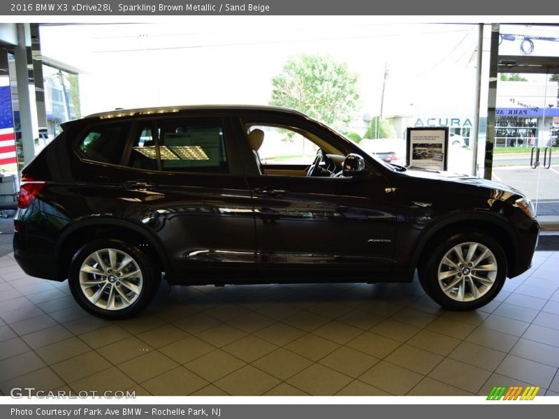 Sparkling Brown Metallic / Sand Beige 2016 BMW X3 xDrive28i