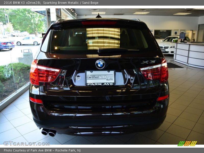 Sparkling Brown Metallic / Sand Beige 2016 BMW X3 xDrive28i