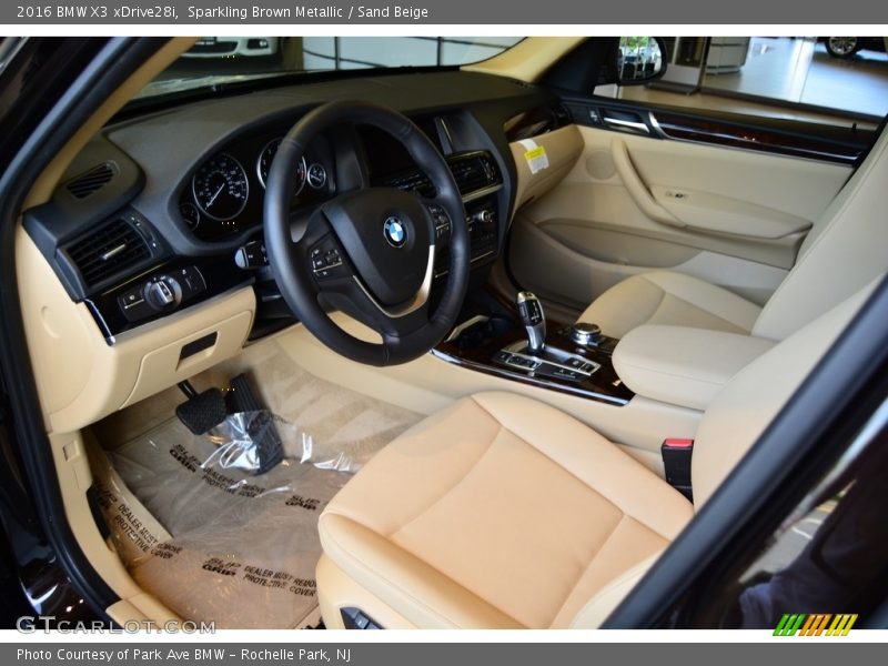 Sparkling Brown Metallic / Sand Beige 2016 BMW X3 xDrive28i