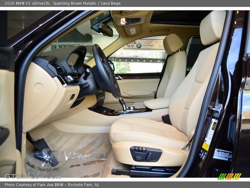 Sparkling Brown Metallic / Sand Beige 2016 BMW X3 xDrive28i