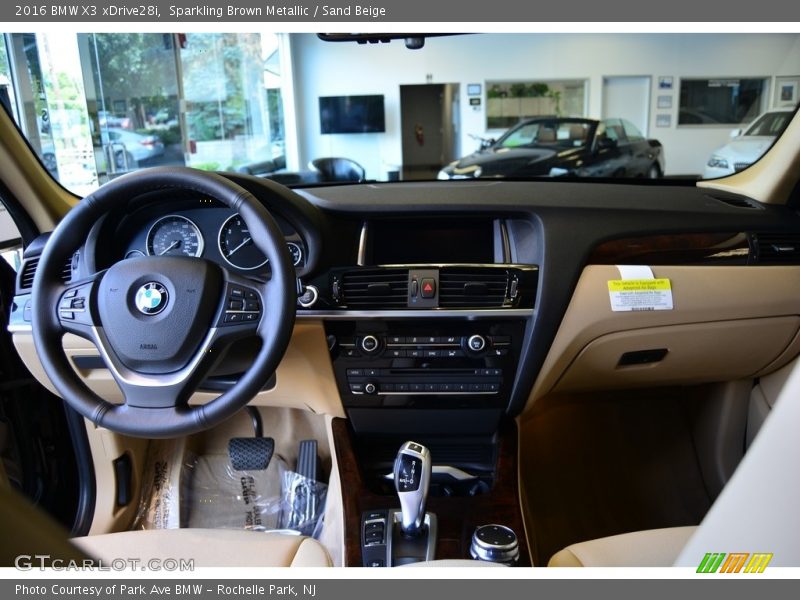 Sparkling Brown Metallic / Sand Beige 2016 BMW X3 xDrive28i