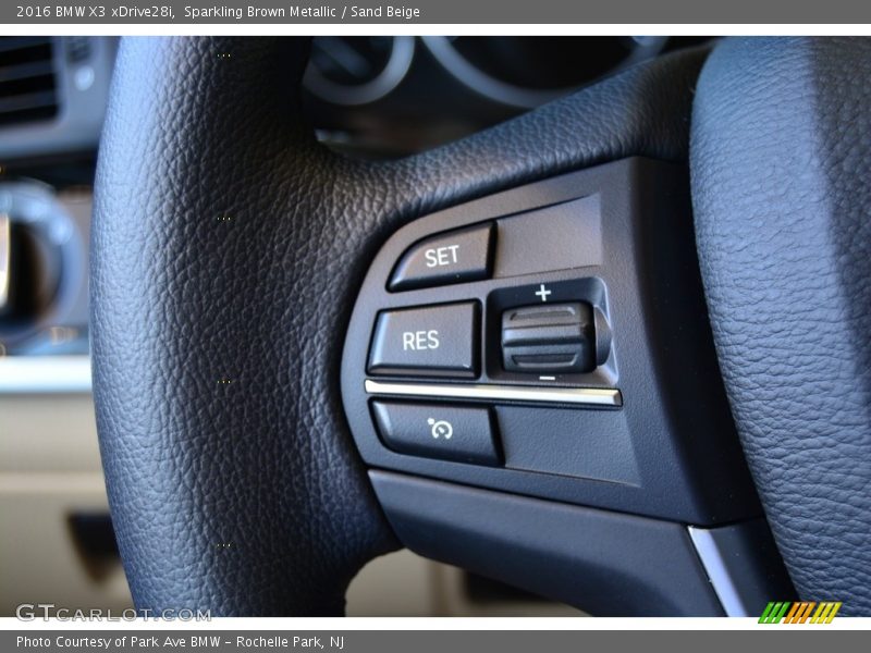 Sparkling Brown Metallic / Sand Beige 2016 BMW X3 xDrive28i
