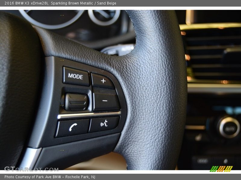 Sparkling Brown Metallic / Sand Beige 2016 BMW X3 xDrive28i
