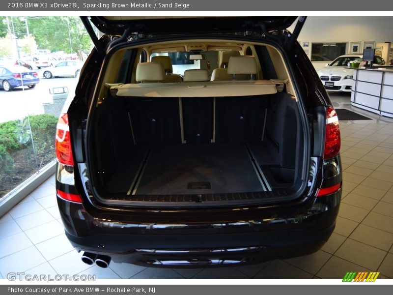 Sparkling Brown Metallic / Sand Beige 2016 BMW X3 xDrive28i