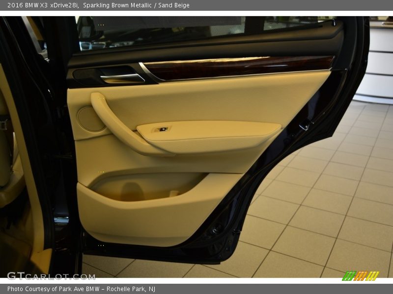 Sparkling Brown Metallic / Sand Beige 2016 BMW X3 xDrive28i