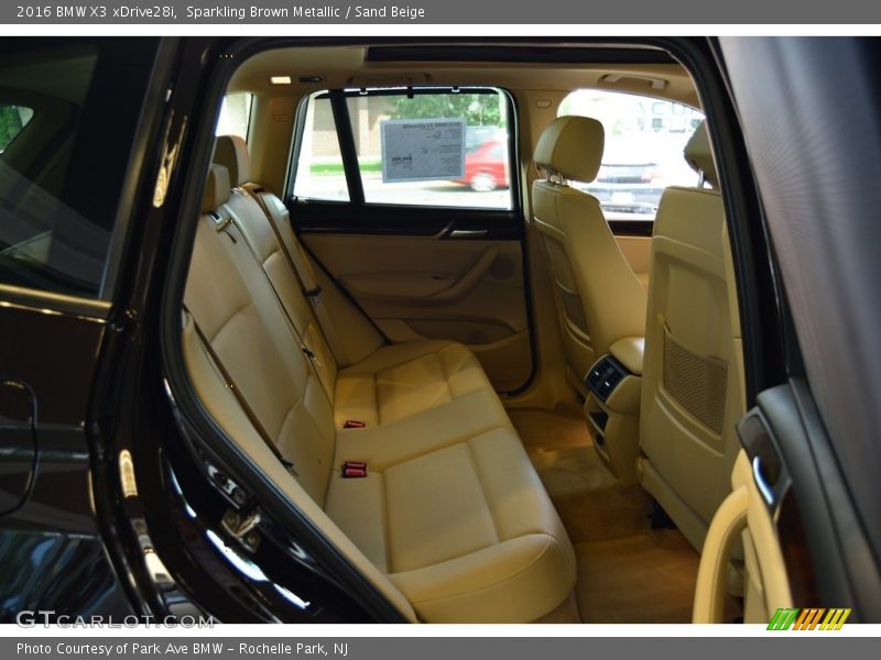 Sparkling Brown Metallic / Sand Beige 2016 BMW X3 xDrive28i