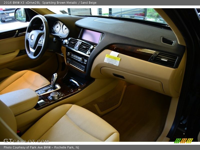 Sparkling Brown Metallic / Sand Beige 2016 BMW X3 xDrive28i