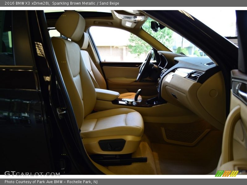 Sparkling Brown Metallic / Sand Beige 2016 BMW X3 xDrive28i