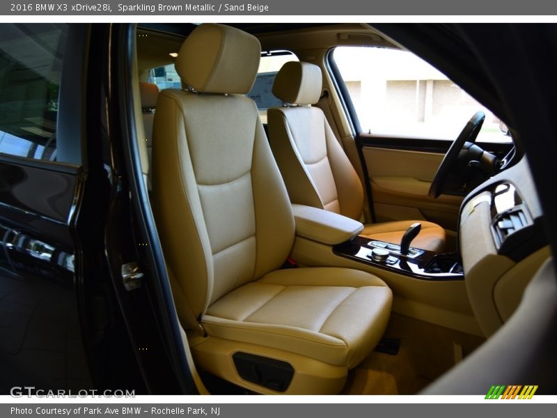 Sparkling Brown Metallic / Sand Beige 2016 BMW X3 xDrive28i