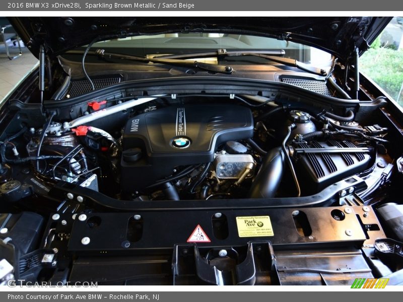 Sparkling Brown Metallic / Sand Beige 2016 BMW X3 xDrive28i