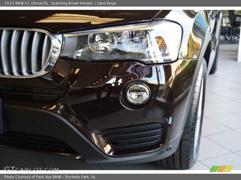 Sparkling Brown Metallic / Sand Beige 2016 BMW X3 xDrive28i