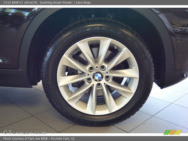 Sparkling Brown Metallic / Sand Beige 2016 BMW X3 xDrive28i