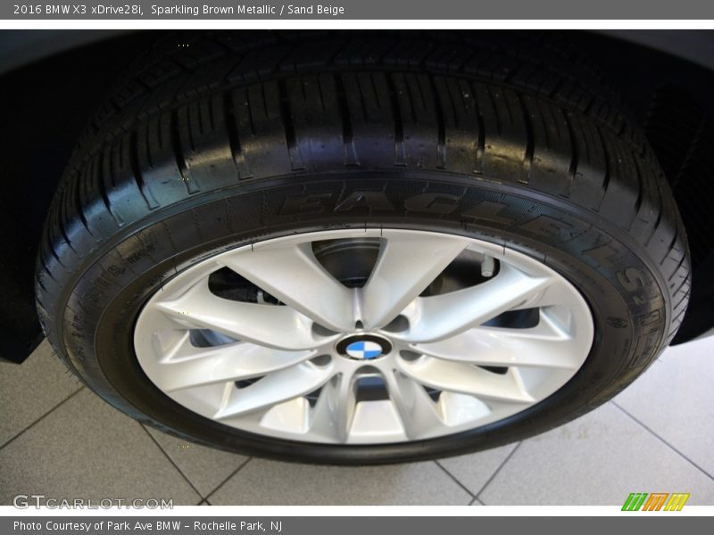 Sparkling Brown Metallic / Sand Beige 2016 BMW X3 xDrive28i