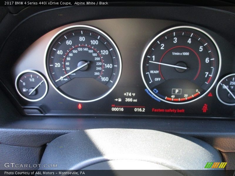  2017 4 Series 440i xDrive Coupe 440i xDrive Coupe Gauges