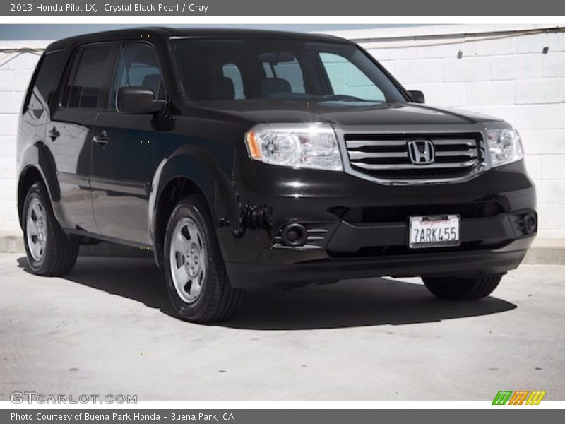 Crystal Black Pearl / Gray 2013 Honda Pilot LX