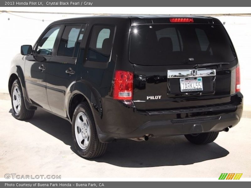 Crystal Black Pearl / Gray 2013 Honda Pilot LX