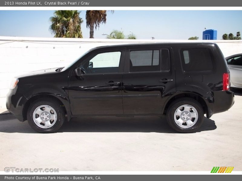 Crystal Black Pearl / Gray 2013 Honda Pilot LX