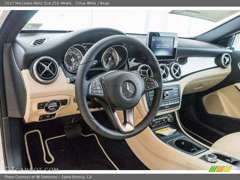 Dashboard of 2017 GLA 250 4Matic