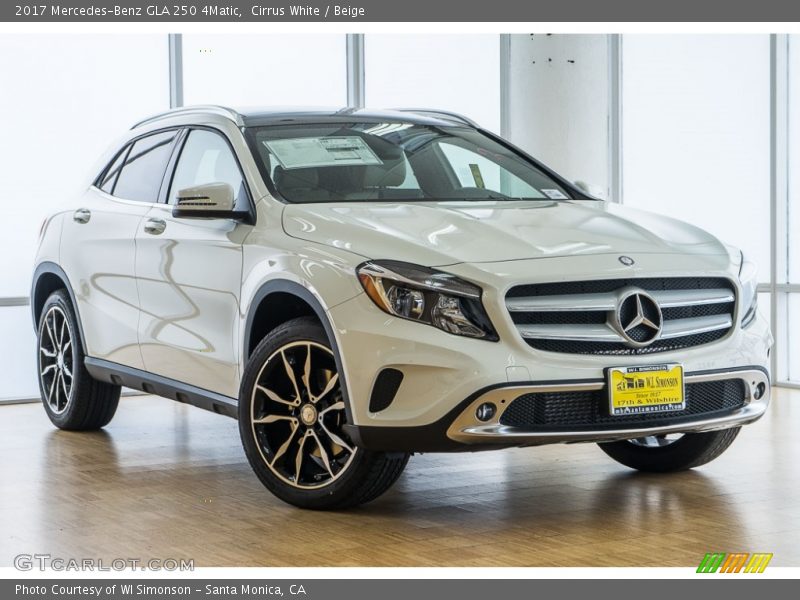 Cirrus White / Beige 2017 Mercedes-Benz GLA 250 4Matic