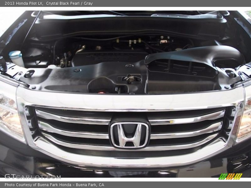 Crystal Black Pearl / Gray 2013 Honda Pilot LX