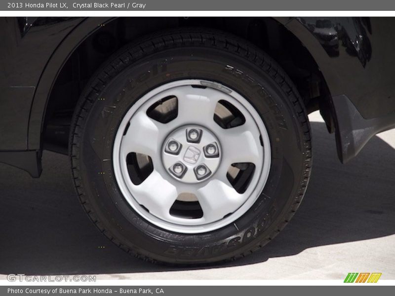 Crystal Black Pearl / Gray 2013 Honda Pilot LX