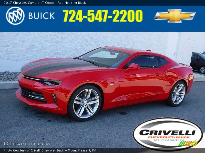 Red Hot / Jet Black 2017 Chevrolet Camaro LT Coupe