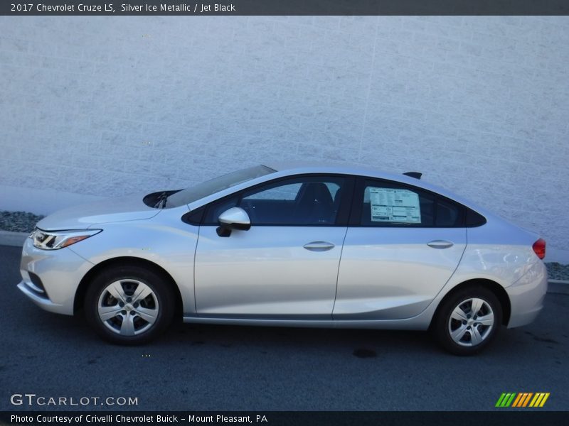 Silver Ice Metallic / Jet Black 2017 Chevrolet Cruze LS