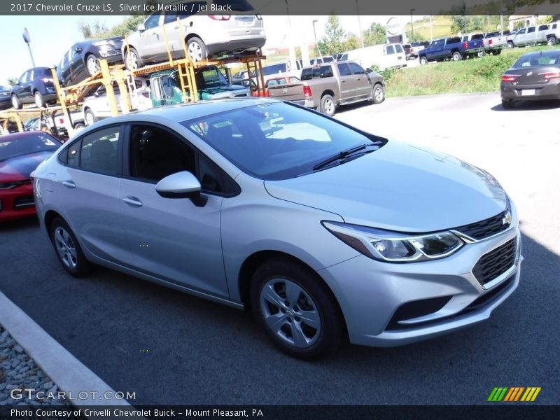 Silver Ice Metallic / Jet Black 2017 Chevrolet Cruze LS