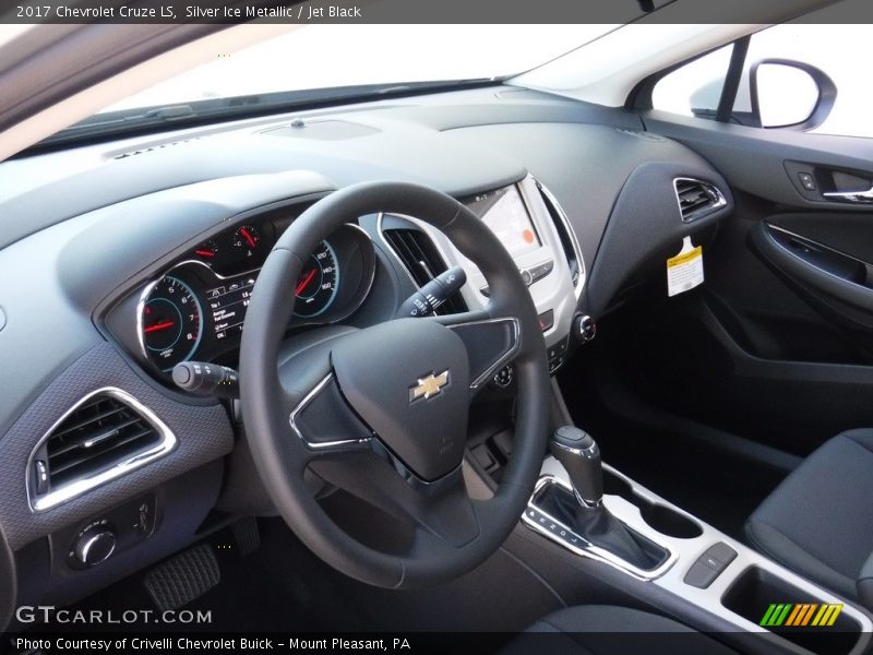 Silver Ice Metallic / Jet Black 2017 Chevrolet Cruze LS