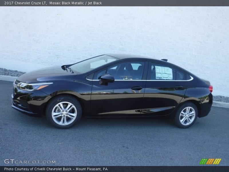 Mosaic Black Metallic / Jet Black 2017 Chevrolet Cruze LT